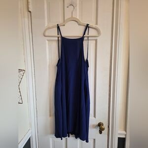 Staring At Stars Deep Blue Open Back Dress